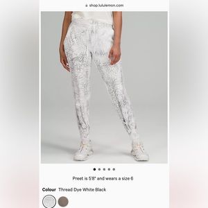 Lululemon Warm Down Joggers